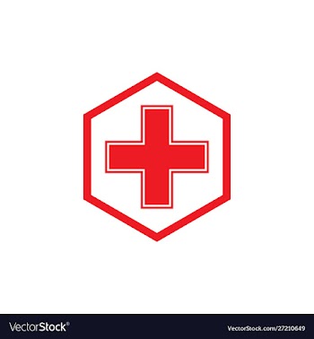 Cross plus medical logo icon design vector image