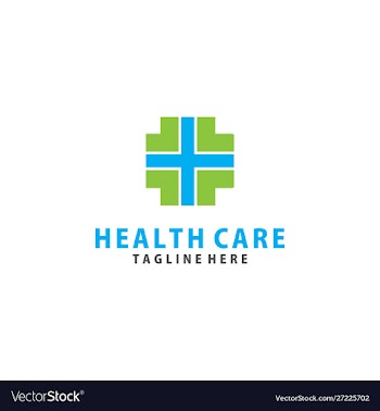 Cross plus medical logo icon design vector image