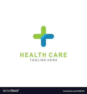 Cross plus medical logo icon design vector image