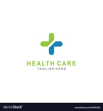 Cross plus medical logo icon design vector image