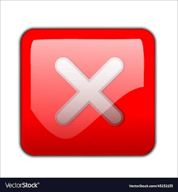 cross sign element red grunge x icon isolated vect