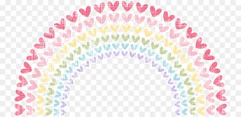 Cross-stitch Embroidery Knitting Pattern - Rainbow of Love 