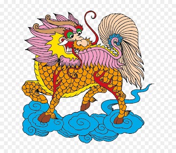 Cross-stitch Embroidery Qilin Needlework - lion 