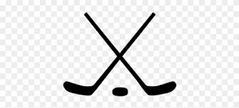 Crossed Ice Hockey Sticks And Puck Clipart Transparent - Hockey Stick And Puck