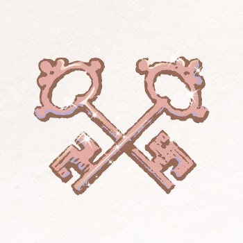 Crossed keys collage element, aesthetic | Free Vector Illustration - rawpixel