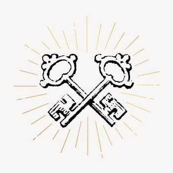 Crossed keys drawing, vintage object | Free PSD Illustration - rawpixel