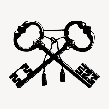 Crossed keys drawing, vintage object | Free Vector - rawpixel
