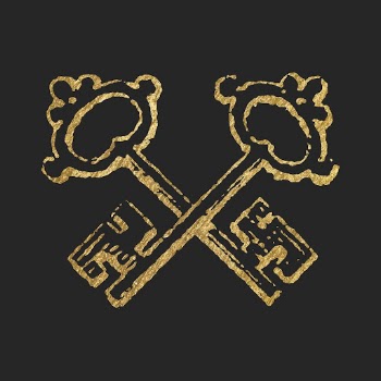 Crossed keys gold sticker, aesthetic | Free Vector Illustration - rawpixel