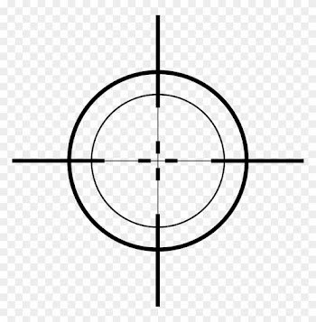 Crosshairs Clipart - Crosshair Sticker Png