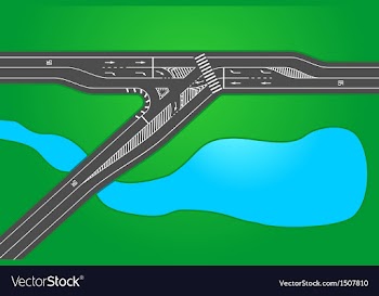  					Crossroad vector image														