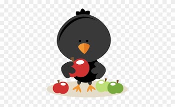 Crow Clipart Cute - Cute Baby Crow Clipart