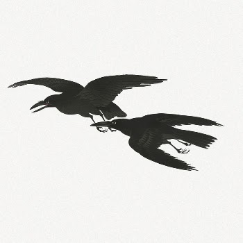 Crow collage element, black bird | Free PSD Illustration - rawpixel