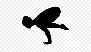 Crow Pose Bakasana, Yoga Drumming 1, Bakasana, Silhouette PNG