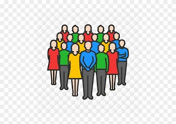 Crowd Clipart Bunch Person - Group Of People Icon