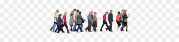 Crowd Crossing The Street - Photoshop Group Of People