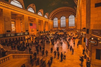 crowd of people inside building