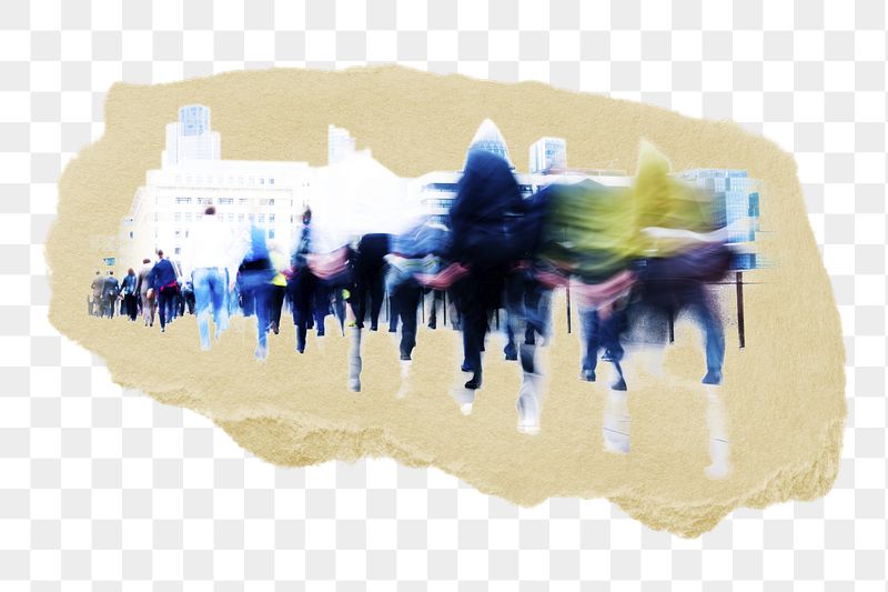 Crowd of people png ripped | Free PNG - rawpixel
