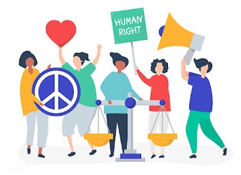 Crowd of protestors rallying to support human.. | Free stock vector - 478340