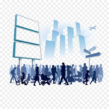 Crowd Photography Illustration - The city is a sea of people 