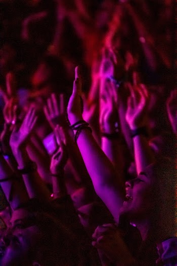 Crowd Raising Their Hands