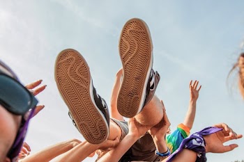 Crowd Surfers Feet