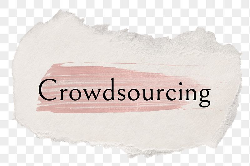 Crowdsourcing png ripped paper word | Free PNG - rawpixel