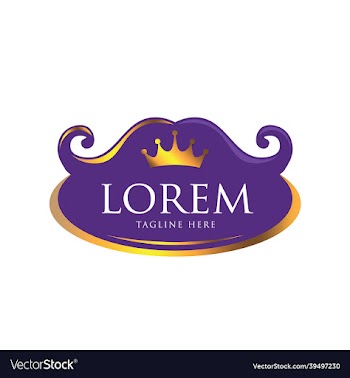crown and hair logo design