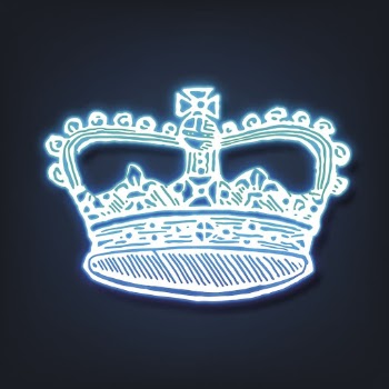 Crown,  blue neon, object | Free Photo - rawpixel