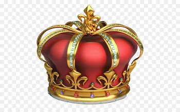 Crown Clip art - Gold and Red Crown with Diamonds PNG Clipart 