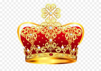 Crown Clip art - Gold and Red Crown with Pearls PNG Clipart Picture 