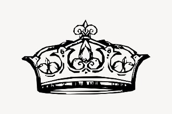 Crown clipart, drawing illustration vector. | Free Vector Illustration - rawpixel