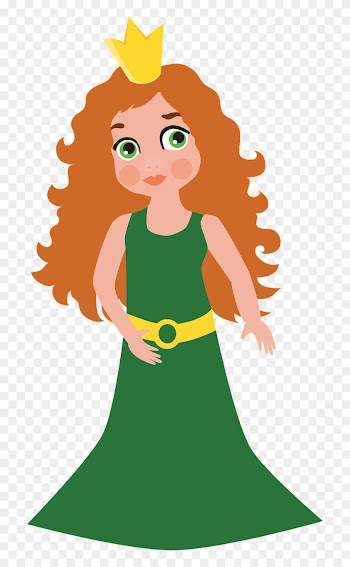 Crown Clipart Lord - Cartoon Girl With Crown