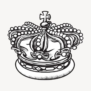 Crown collage element, object illustration | Free PSD - rawpixel