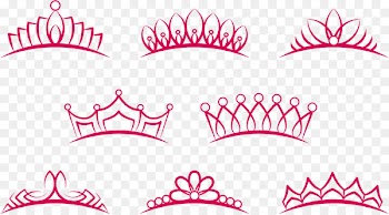 Crown Euclidean vector Tiara Princess - Pink Crown 