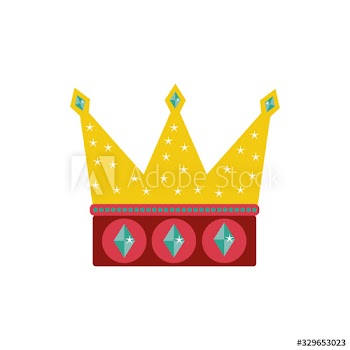 crown fairytale object icon