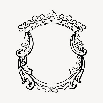 Crown frame clipart, vintage hand | Free Vector - rawpixel