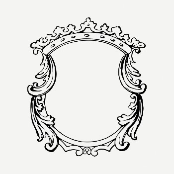 Crown frame drawing, vintage illustration | Free PSD - rawpixel