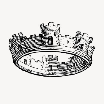 Crown hand drawn clipart, royalty | Free Vector Illustration - rawpixel