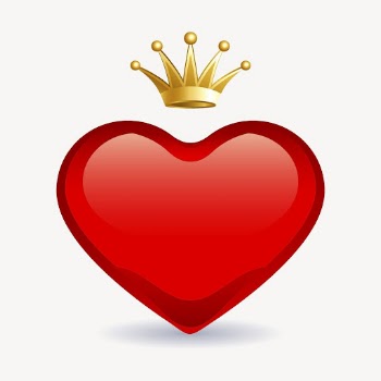 Crown heart sticker, Valentine's day | Free Vector - rawpixel