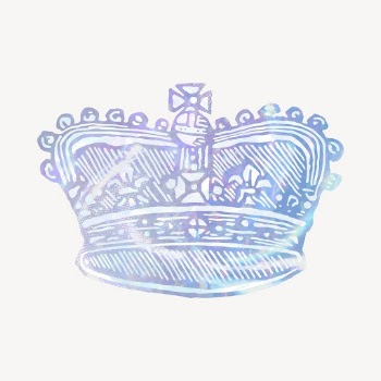 Crown holographic clipart, aesthetic illustration | Free Vector Illustration - rawpixel
