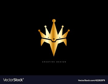crown letter t elegant brand logo