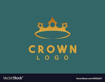 crown logo template icon