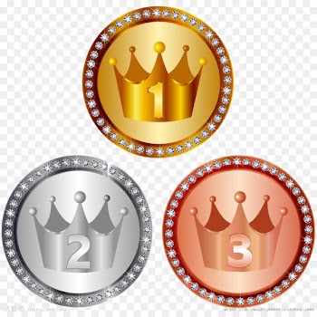 Crown Medal Silver Gold Illustration - crown 