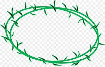 Crown Of Thorns, Thorns Spines And Prickles, Christianity, Green, Circle PNG