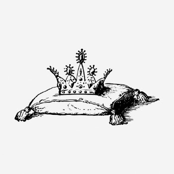 Crown on cushion drawing, vintage | Free Photo - rawpixel