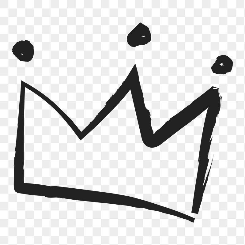 Crown png sticker, cute doodle | Free PNG Illustration - rawpixel