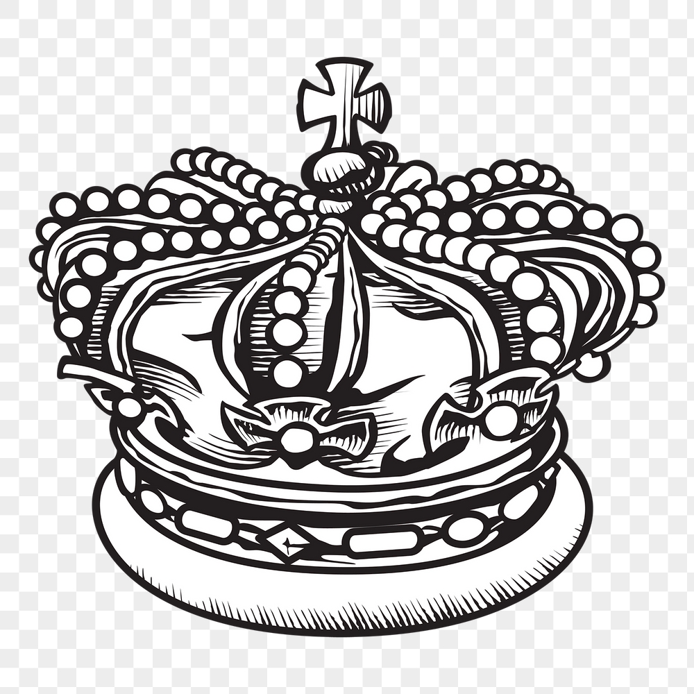Crown png sticker object illustration, | Free PNG - rawpixel