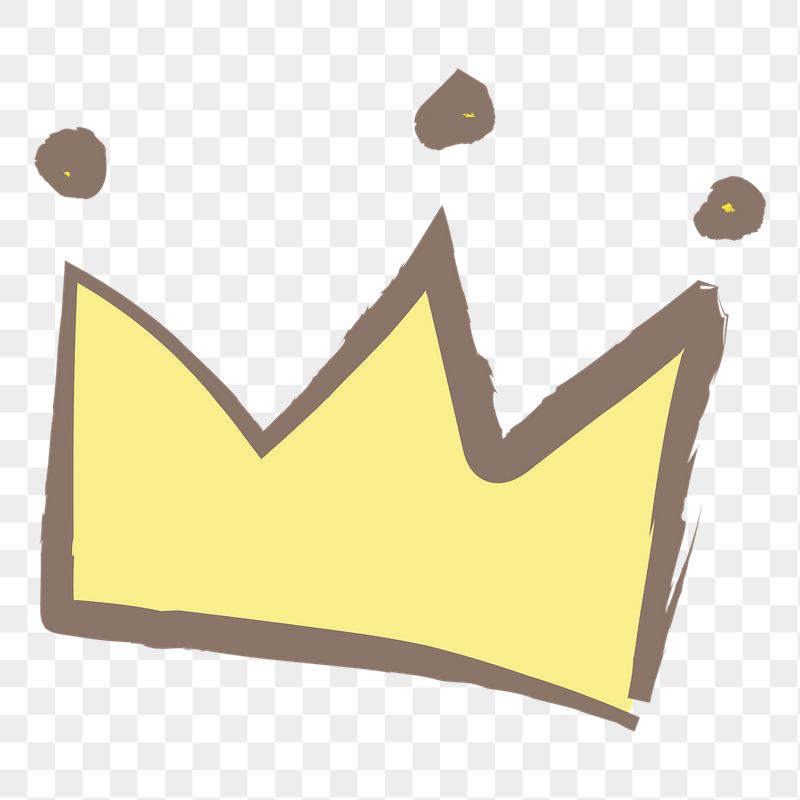 Crown png sticker, pastel doodle | Free PNG Illustration - rawpixel