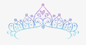 Crown Princess, Crown Clipart, Imperial Crown, Violet Gradient PNG ...