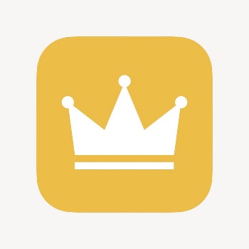 Crown ranking icon, flat graphic | Free Icons - rawpixel